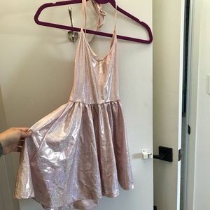 Holographic pink dress
